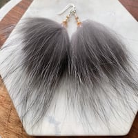 Image 2 of Silver Fox Poofs with Glass