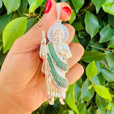 Dije San Judas Tadeo XL 925 Plata
