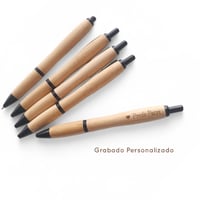 Image 2 of Bolígrafos de Bambú Personalizados | Grabado Láser 