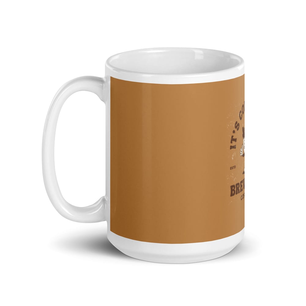 ZEN EXP - “It’s Coffee Time” White glossy mug