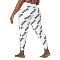 Image 3 of All-Over Print Recycled Leggings with Pockets