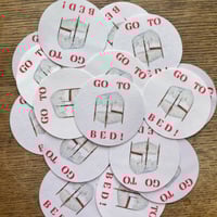 Image 3 of GO TO BED! fabric sticker