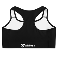 Image 2 of I’ll be Your Goddess Black Sports bra 