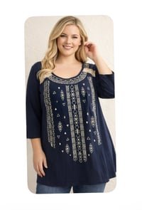 Image 4 of New XL RXB Navy Top #714*8