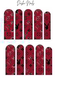 Red waterslide decal