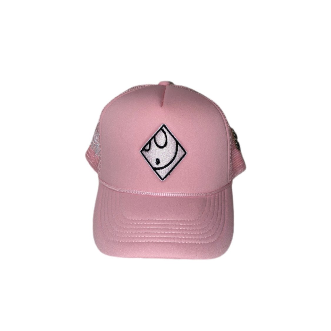 Rare Ghost — Ghost Trucker Hat in Pink/White