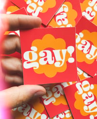 Image 2 of Gay! Flower Sticker