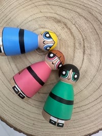 Image 1 of Powerpuff girls Peg Dolls - Set of 3