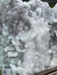 Image 10 of Druzy Quartz Crystal With Green Fluorite #452 