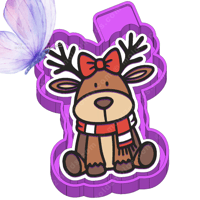  Christmas Reindeer Freshie Mold