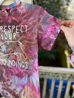 Image of SMALL Disrespect Your Surroundings Tie Dye Shirt