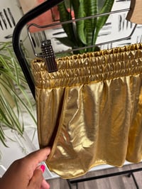 Image 2 of Gold metallic shorts 