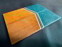 Image 3 of Grip-tec & Vintage Micarta Segmented Knife Scales