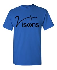 Royal blue w/ blk visions T