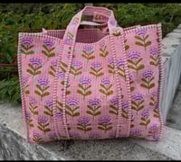 Image 12 of Cotton Quilted Tote