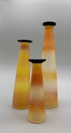 Medium Vase Set ( Butterscotch, Jet black ) 