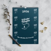 Image 1 of The Calendar of a Traveler 2026 - Blue Edition