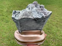 Image 9 of Green and Purple Fluorite with Calcite specimen #445