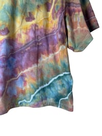 Image 8 of XL Crop Tee in Rustic Rainbow Geode Ice Dye