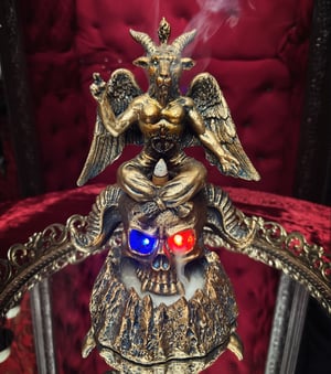 Image of Baphomet Backflow Incense Burner
