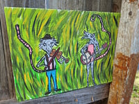 Image 1 of Possums Playing Music In Field 