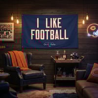 Image 5 of I LIKE FOOTBALL Flag