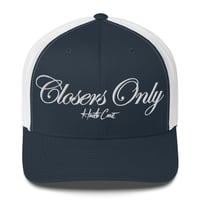 Image 4 of Closers Only Embroidered Trucker Cap with mesh back