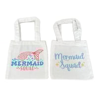 Image 1 of Mini Mermaid Tote Bags 