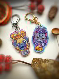 Keychain dog and cat pack