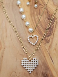 Image 5 of Perler double hearts necklace set