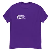 Image 3 of Rotate Tee (5 colors white print)