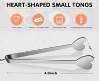 Image 3 of Heart Shaped Tongs 