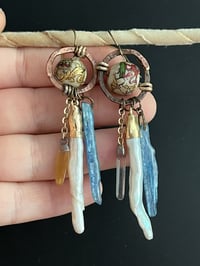 Image 4 of Long drop earrings