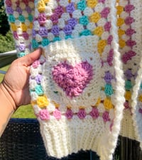 Image 3 of Pastel Heart Hexagon Sweater