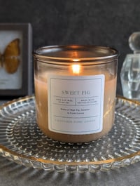 Image 3 of Recycled Glass - Sweet Fig Soy Wax Candle
