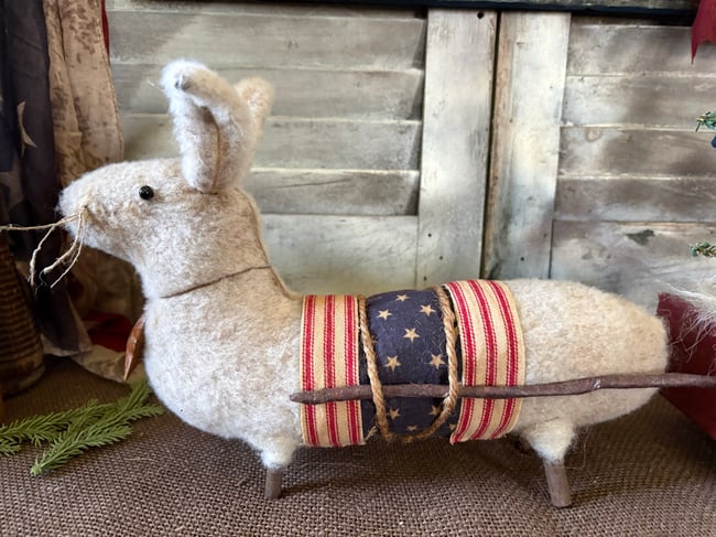 #1 Liberty Rabbit pulling cart