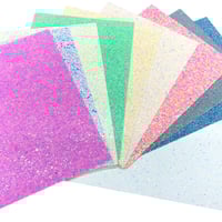 Image 2 of Chunky Glitter Sheets Pack x 10