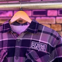 Image 2 of Extreme Culture® - (SMALL) Fleeced Flannel Grey