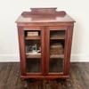 Edwardian mahogany glass case