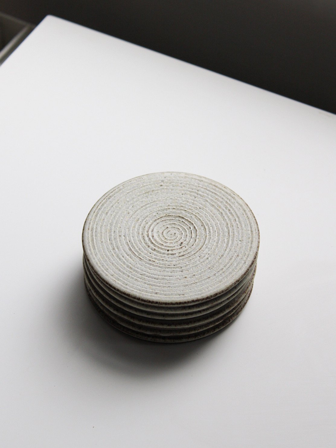 Image of coaster in ivory