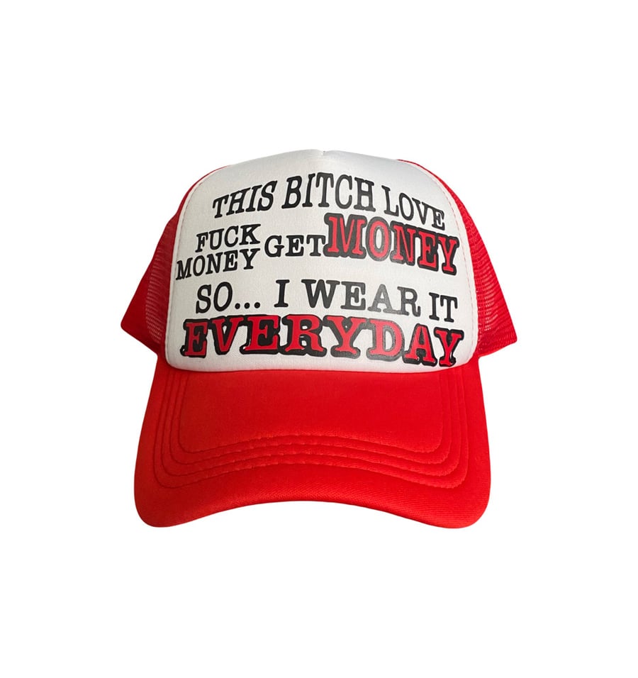 Image of SHE LOVE FMGM TRUCKER RED