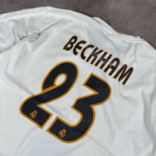 Image of 2003 Adidas Real Madrid Beckham T-shirt, Size Large