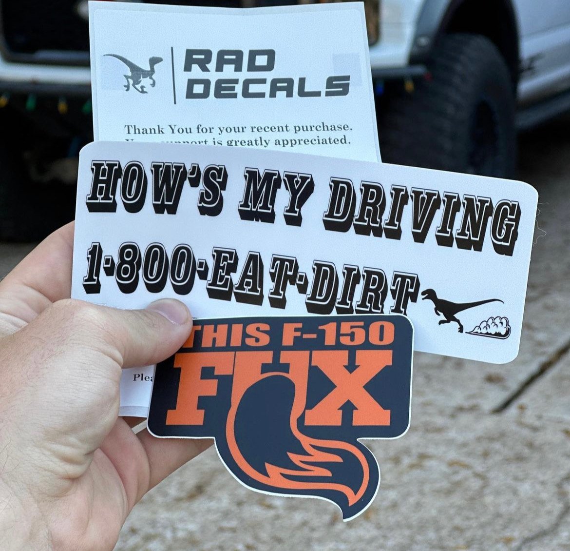 How’s my driving bumper sticker | Rad Decals