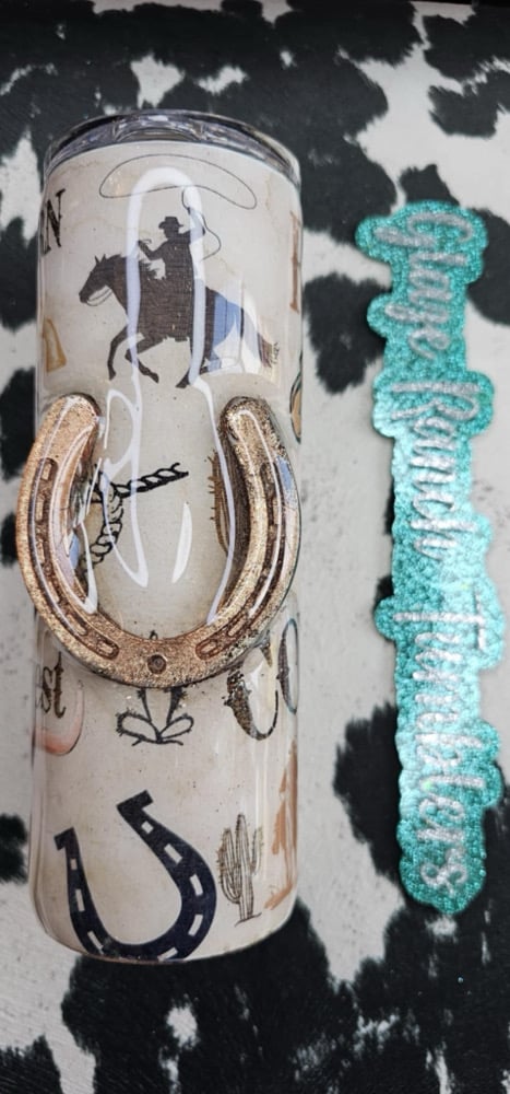 Image of 20 oz 3d Horseshoe