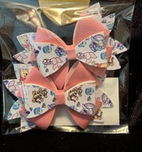 Image 2 of 4" Yellow Bear Leather Bows