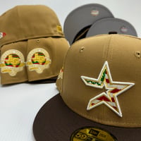 Image 1 of New Era 59Fifty Wheat Burntwood Astros