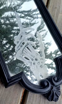 Image 2 of Sacred heart and skeleton mirror