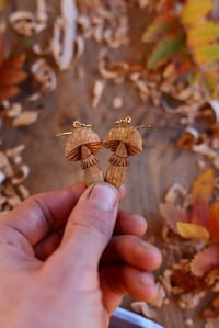 Image 3 of Autumn Mushroom earrings 