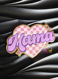 Mama Checkered Heart