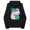 Unisex eco raglan hoodie - Snake w/ Bad Vibes